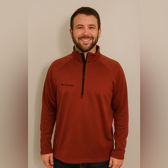 Columbia Warm Brown Pullover Jacket Size Small​​ - Picture 1 of 8